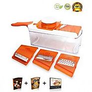 Top 10 Best Mandolin Slicer with Container Reviews for Vegetables and Fruit Slices