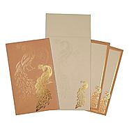 Peacock Theme Hindu Wedding Cards | W-1679 | 123WeddingCards