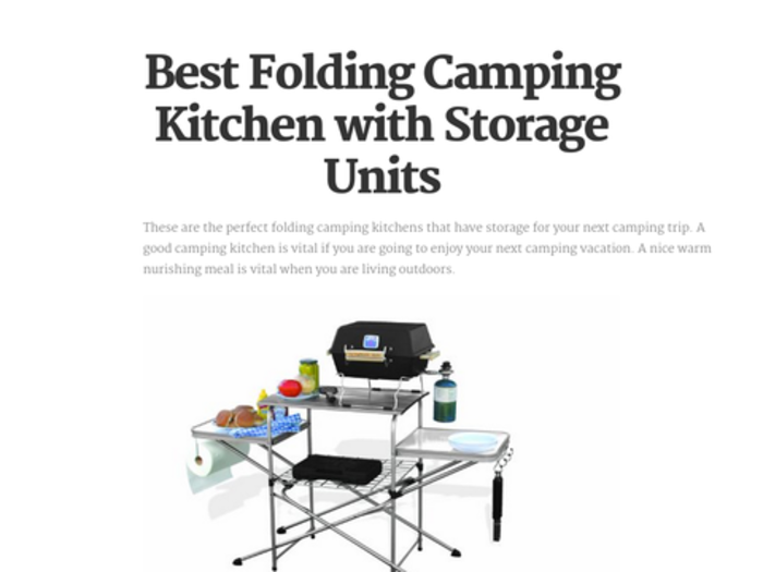 Best Folding Camping Kitchen with Storage A Listly List