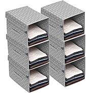 Stackable Shirt Organizer with Cover Lid