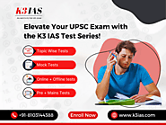 UPSC Test Series | MPPSC Test Series | K3 IAS Mock Exams | Enroll Now