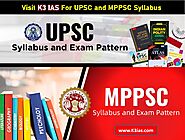 UPSC IAS Syllabus and MPPSC Syllabus | Exam Patterns - K3 IAS Indore
