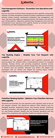 Taxi Booking Engine - Simplify Your Taxi Dispatch with Logistifie