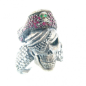 Pirate Skull Ring with Eye Patch