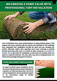 Maximizing A Home Value with Professional Turf Installation