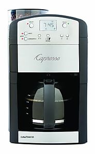 Capresso CoffeeTeam GS 10-Cup Digital Coffeemaker with Conical Burr Grinder