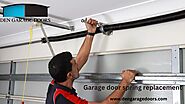 Garage door spring replacement