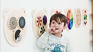 Viga Wall Toy – Sensory Spinning Points Activity Wooden Toys