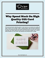 Why Spend Much On High Quality Gift Card Printing