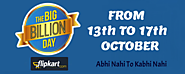 [NEXT] Flipkart Big Billion Day Sale Date: 13-17 October 2015