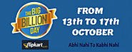 [NEXT] Flipkart Big Billion Day Sale Date: 13-17 October 2015