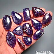 Buy Bloodshot Iolite Gemstone Cabochons Online in USA