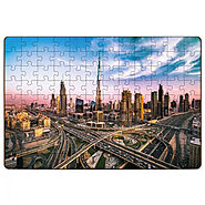 Dubai Skyline 108 Pieces Wooden Floor Puzzle – Mini Leaves