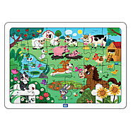 Farmyard Animal Puzzles 35 Pieces 3+ Years – Mini Leaves