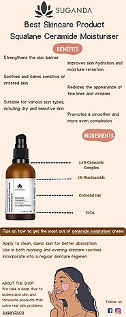 Best Skincare Product- Squalane Ceramide Moisturiser