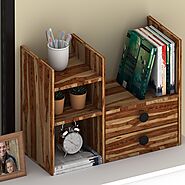Arundel Solid Wood Desk Drawer Organizer with Multiple Shelves