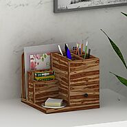 Adrua 100% Solid Wood Stationery Drawer Organizer