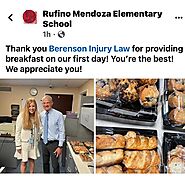 Fun First Day For Mendoza School | Berenson Injury Law