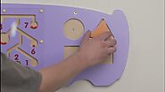 Viga Wooden Activity Wall Panel Toy Hippo Design Sensory Busy Board – 910mm