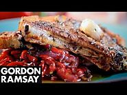 Pork Chops with Sweet and Sour Peppers - Gordon Ramsay