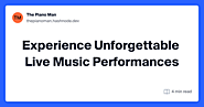 Experience Unforgettable Live Music Performances