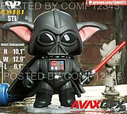 3DXM - Baby Yoda as Darth Vader Chibi 3D Print