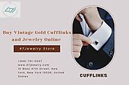 Buy Vintage Gold Cufflinks and Jewelry Online | 47 Jewelry