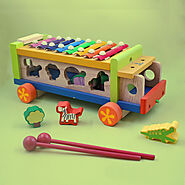 Buy Musical Animal Truck Online: Wooden Toy Truck for Kids – Shumee