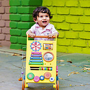 Musical Baby Walker: Buy Wooden Baby Activity Walker, Kids Activity Toys, Push Toy Walker – Shumee