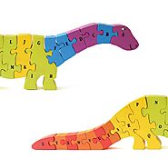 Buy Dinosaur Wooden 3D Jigsaw Puzzle for Kids Online in India – Shumee
