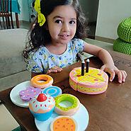 Buy Wooden Dessert Set For Kids Online in India | Shumee
