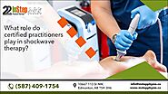 What role do certified practitioners play in shockwave therapy?