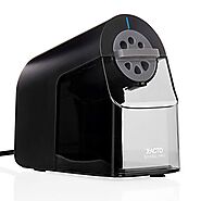 X-ACTO Pencil Sharpener, School Pro Electric Pencil Sharpener, With Six Size Dial, XL Shavings Bin, Black, 1 Count