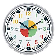 OWLCONIC Telling Time Teaching Clock for Kids Clock - Analog Clock for Kids Bedrooms Playroom Homeschool Decor, Schoo...