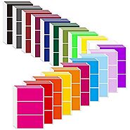 Rectangular Color Coding Label Stickers 4 x 2 inch Colored Labels Stickers Color Code Labels Adhesive Colored Rectang...