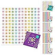 10,080 Mini Star Stickers Bulk - 70 Sticker Sheets of Tiny Star Stickers Small, Small Star Stickers for Kids Chart, C...
