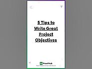5 Tips to Write Great Project Objectives. #trending #youtubeshorts #shorts #project #objectives