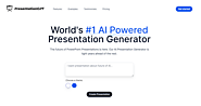The #1 AI-Powered Presentation Generator