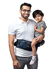 Trendy Navy Baby Carriers with Hip Seat for Toddler | Buttbaby.in