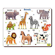 Animals Wooden Puzzle for 3+ Years – Mini Leaves