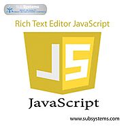 Rich Text Editor JavaScript