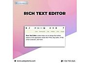 Compose Beautifully Formatted Text in Your Web Application with Rich Text Editor Pflugerville - Affiliate Classified Ads
