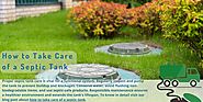A Short Note About Septic Tank Care