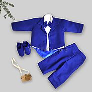 5-Piece Royal Blue Tailcoat Suit for Wedding