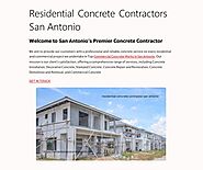 Residential Concrete Contractors San Antonio