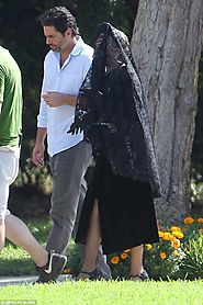 Lady Gaga spotted attending a funeral on set of American Horror Story