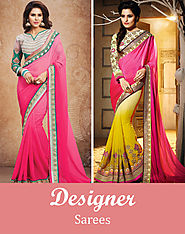 Buy Indian Wedding Sarees, Latest Designer Sarees Online Shopping at Vessido