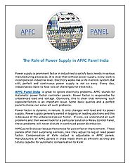APFC Panel is Used to Save Energy and Improve Power Efficiency