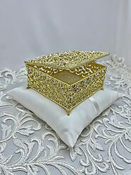 Wedding Lasso Box, Jewelry Box for Lazo de Boda, Decorative Sparkling Box for Bridal Lasso