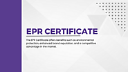 The EPR Certificate: Empowering Sustainable E-Waste Management